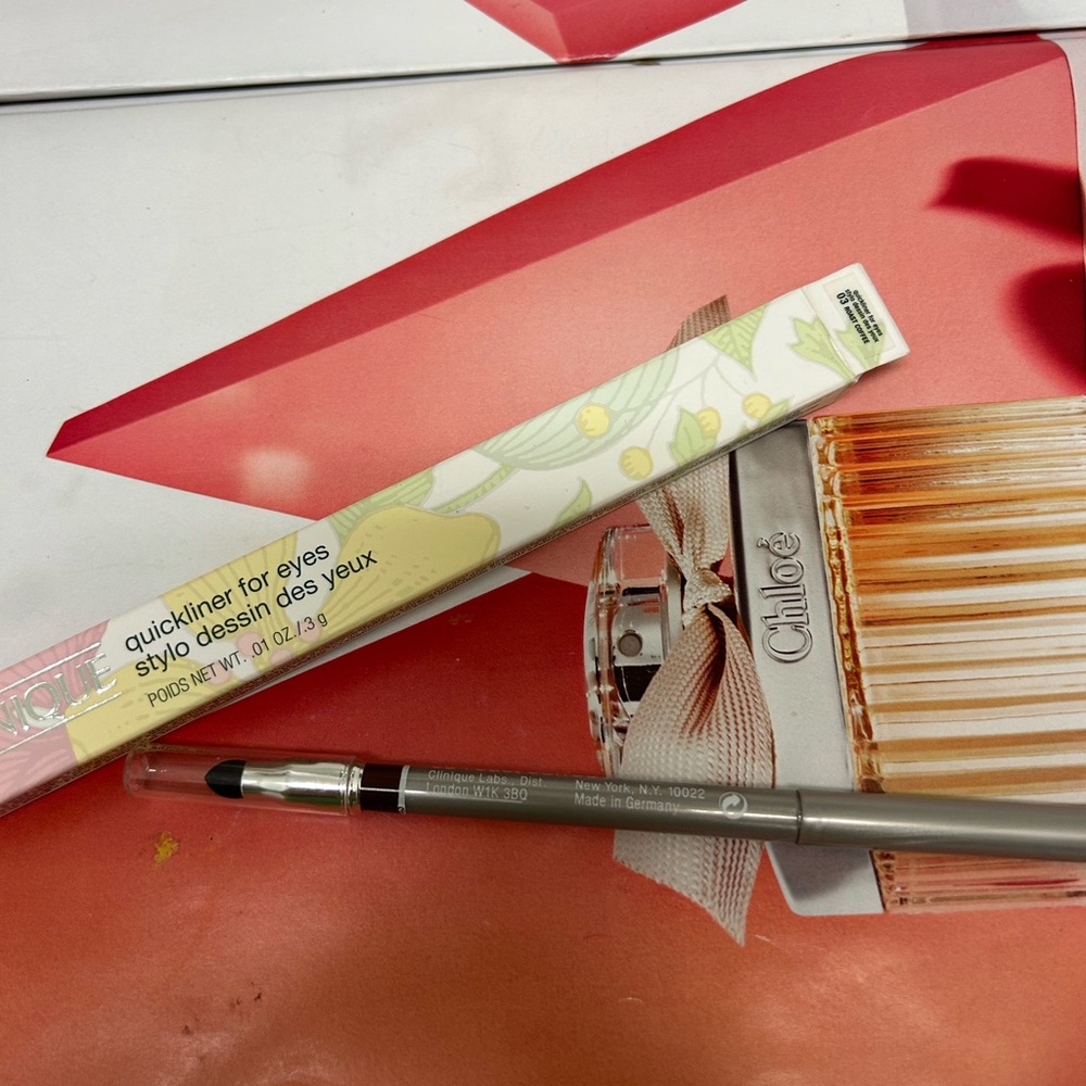 Clinique Quickliner For Eyes Eyeliner w/ Smudger Full Size 03 roast coffee
